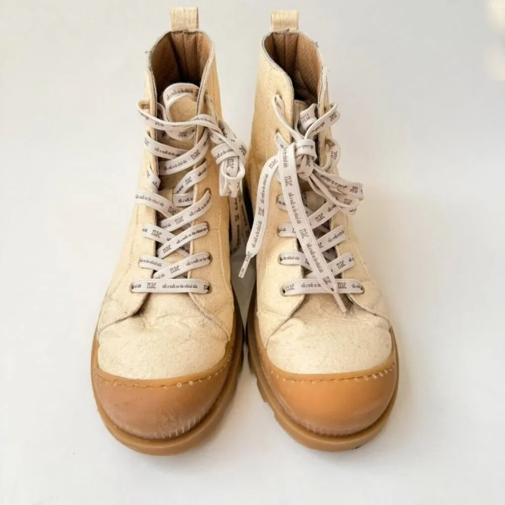 Nae Noah Vegan Boots White EU 40 Women's